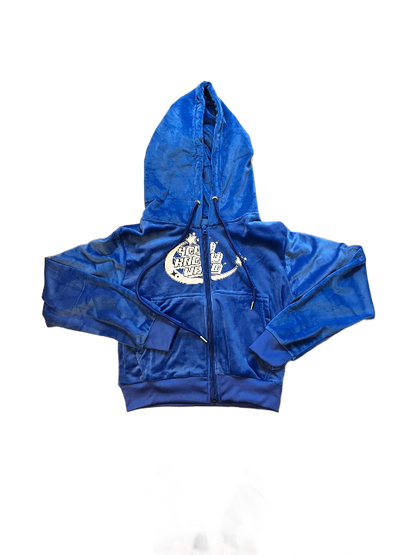 Hoodie "God Forgives My Glock Doesn't" BLUE - Womens